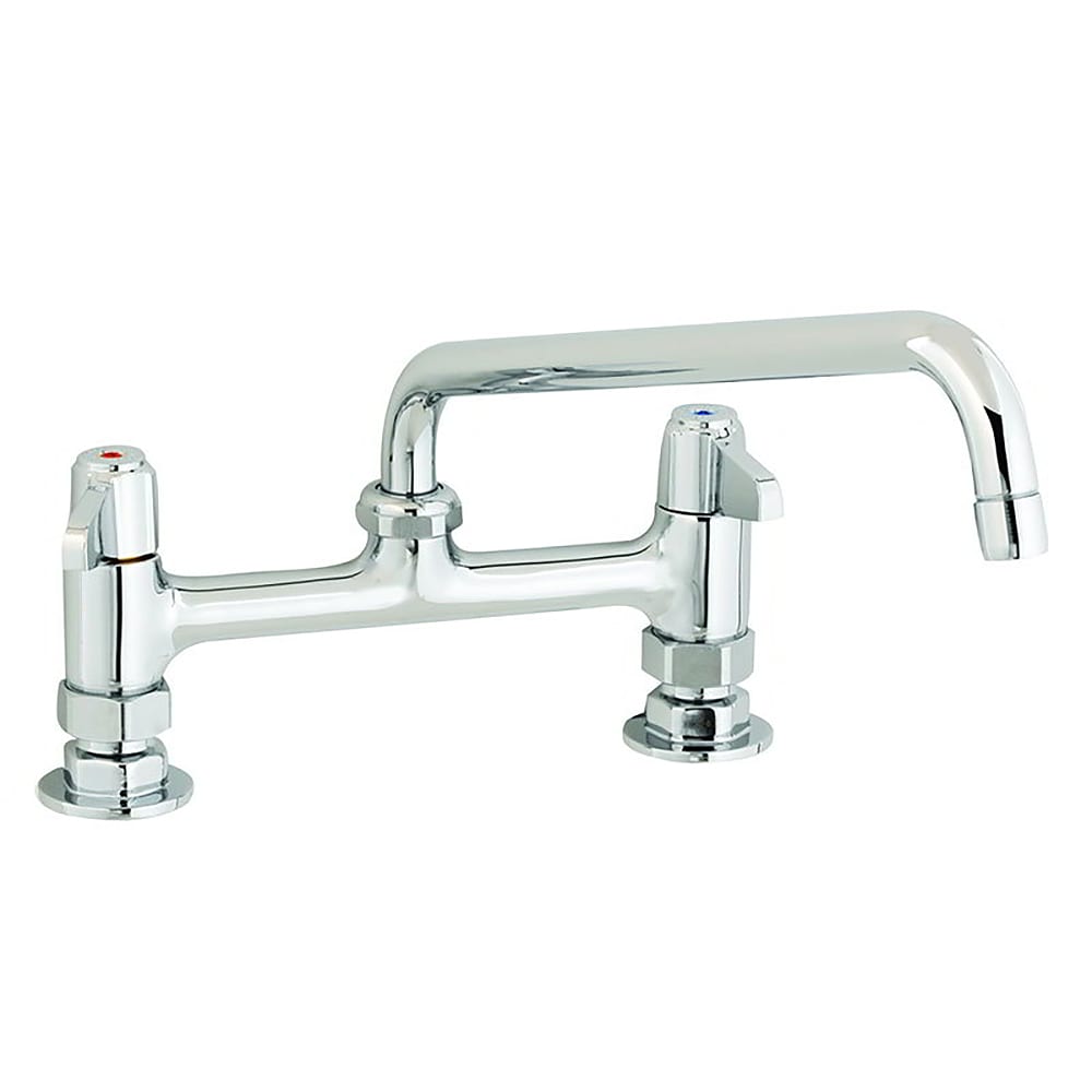 064-5F8DLX10 Deck Mount Faucet - 10" Swing Spout, 8" Centers