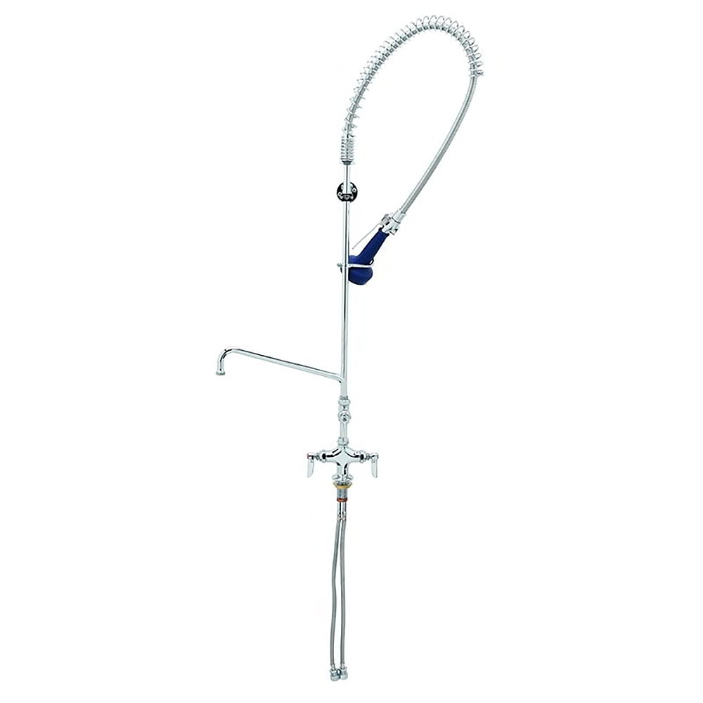 064-B0113A06B08C 46 1/4"H Deck Mount Pre Rinse Faucet - 13/20 GPM, Base with Nozzle