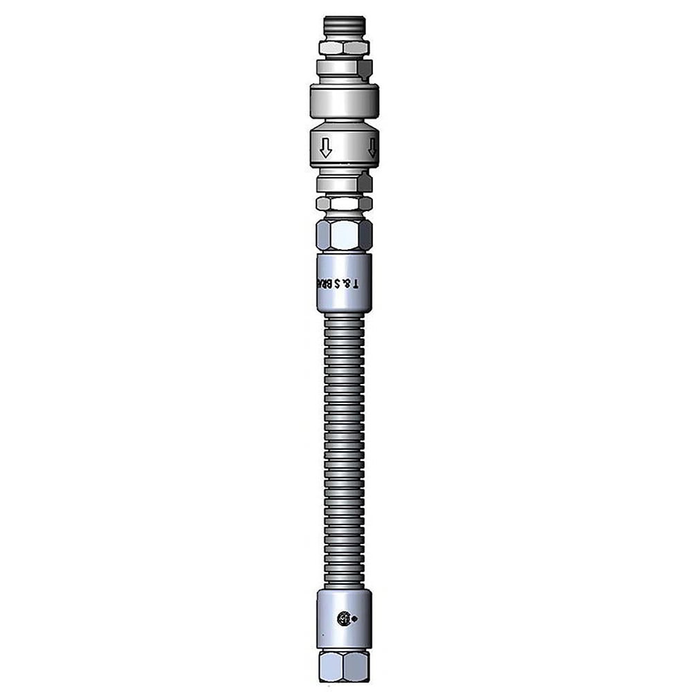 064-B0012VB Hose, 12 in, Flexible, Stainless Steel, Vacuum Breaker