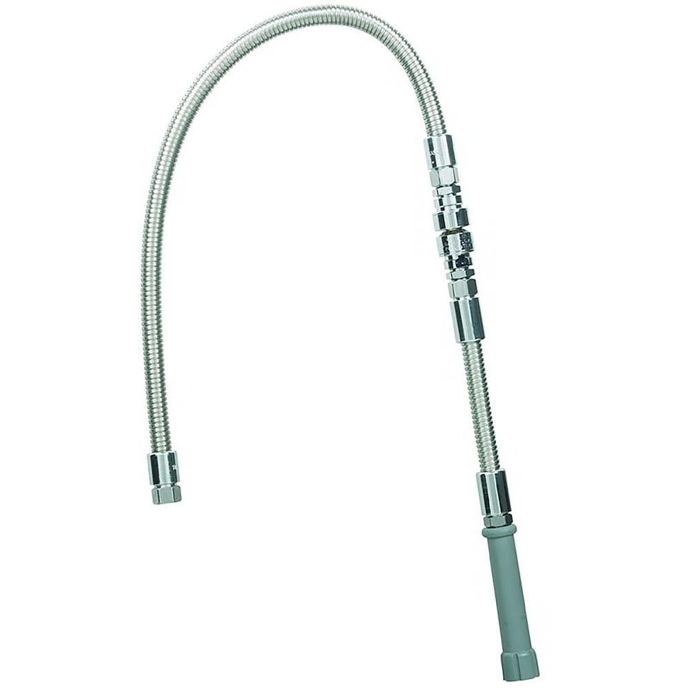 064-B0044V9 Hose, 44"L, Flexible, Backflow Preventer, Stainless Steel