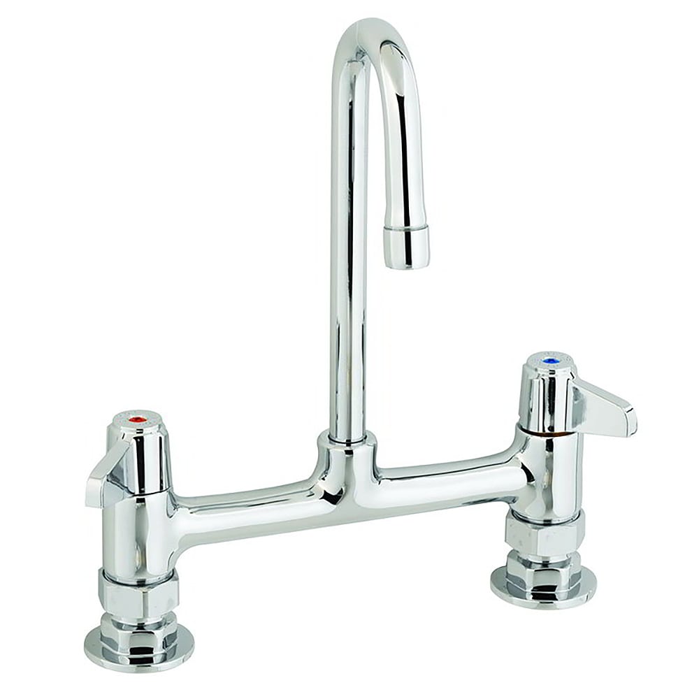064-5F8DLX03 Deck Mount Faucet - 3" Gooseneck Spout, 8" Centers