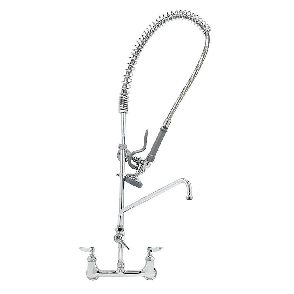 064-B0133ADF06B 37 9/16"H Wall Mount Pre Rinse Faucet - 1 3/20 GPM, Base with Nozzle
