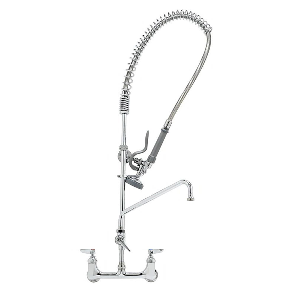 064-B0133ADF12B 37 9/16"H Wall Mount Pre Rinse Faucet - 1.15 GPM, Base with Nozzle