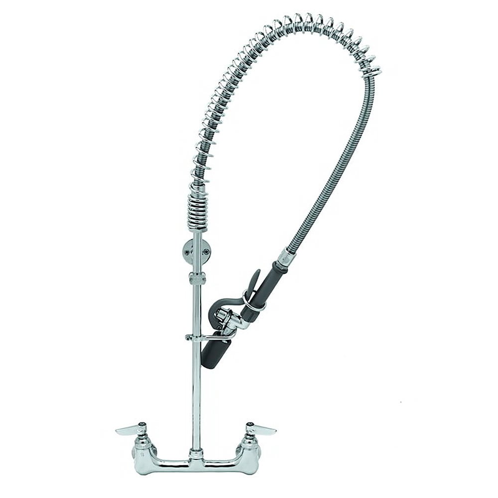 064-B0133CRBC 33 5/16"H Wall Mount Pre Rinse Faucet - 1.15 GPM, Base with Nozzle