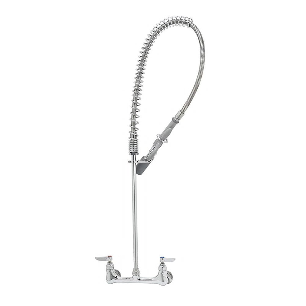 064-B0133CRC 33 5/16"H Wall Mount Pre Rinse Faucet - 13/20 GPM, Base with Nozzle