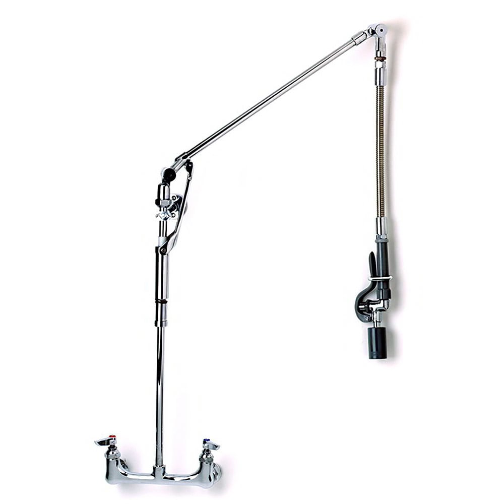 064-B0137 40"H Wall Mount Pre Rinse Faucet - 13/20 GPM, Base with Nozzle