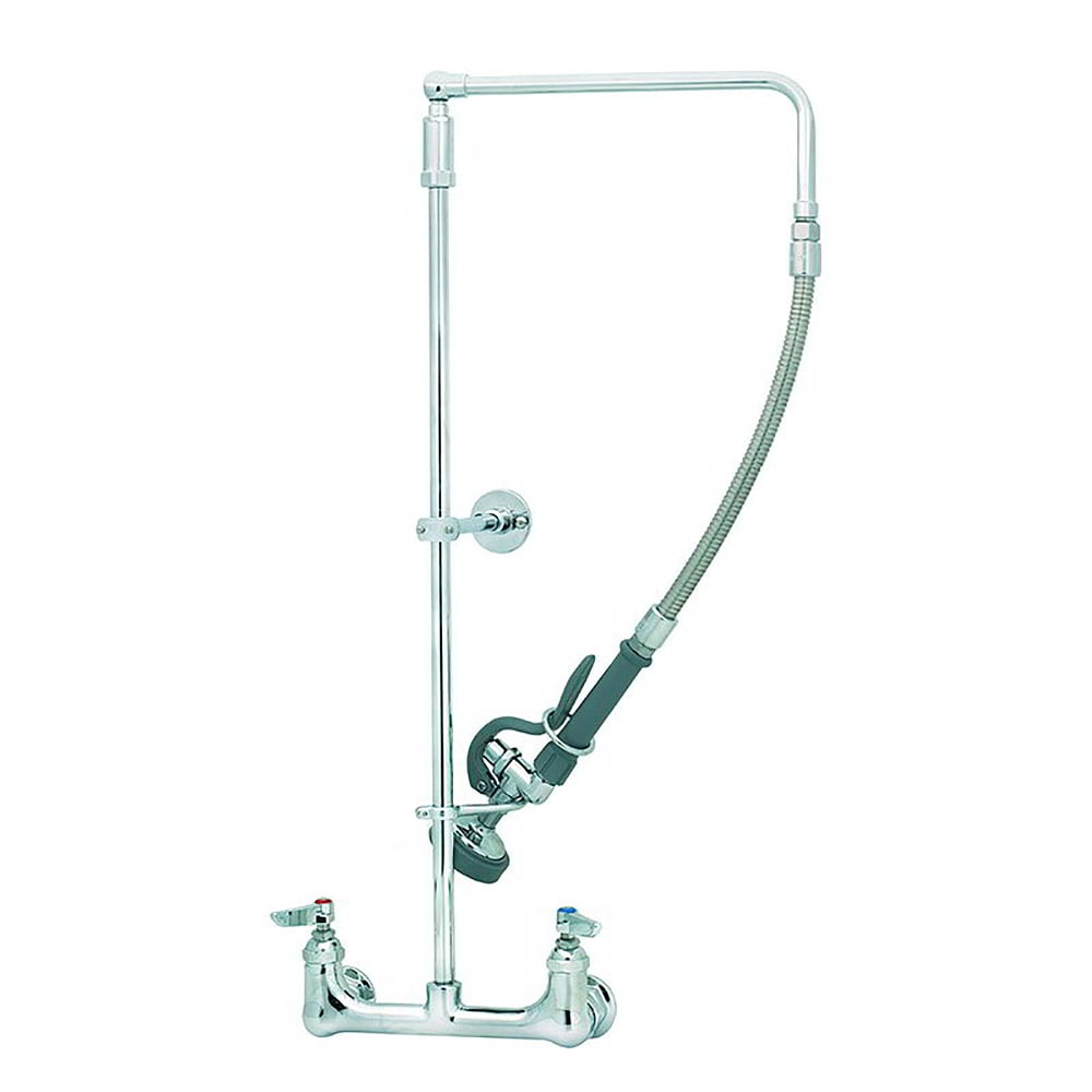 064-B0131B 29 7/8"H Wall Mount Pre Rinse Faucet - 1 3/20 GPM, Base with Nozzle