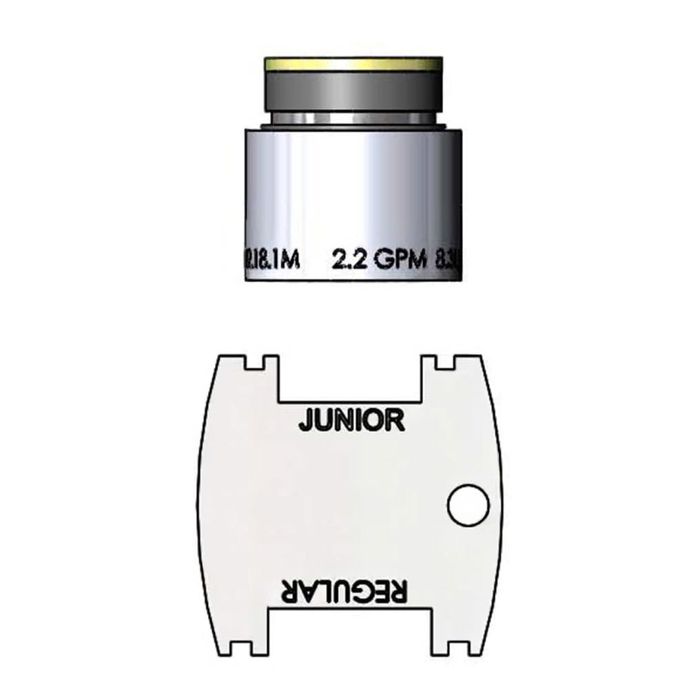 064-B019908 Aerator, Vandal Resistant, 13 16 in-27 Male Aerator Thread