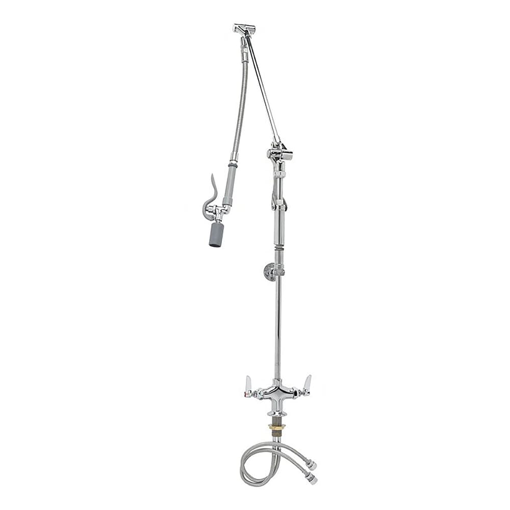 064-B0117 42 13/16"H Deck Mount Pre Rinse Faucet - 13/20 GPM, Base with Nozzle