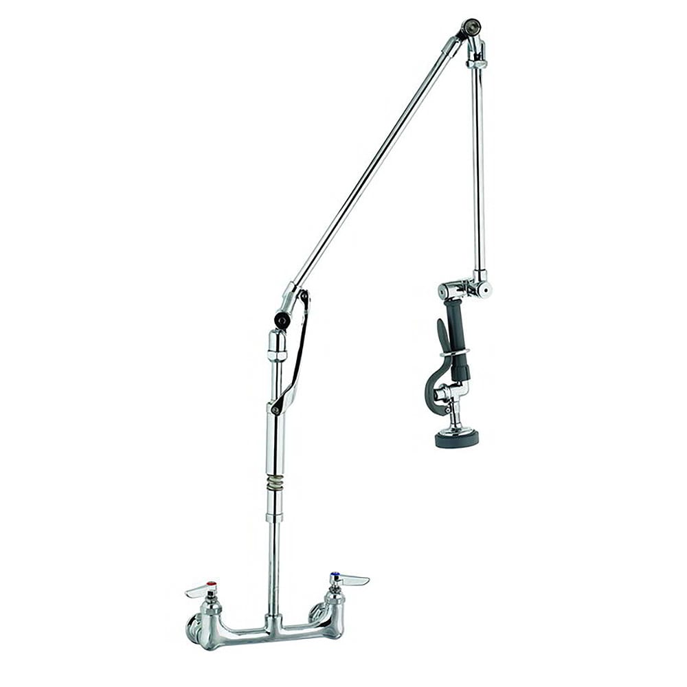064-B0134B 33 1/2"H Wall Mount Pre Rinse Faucet - 1 3/20 GPM, Base with Nozzle