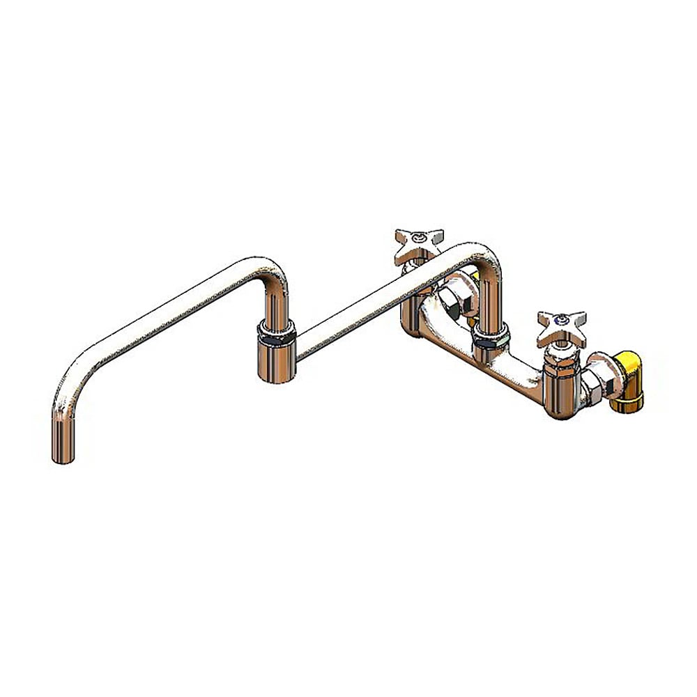 064-B0292 Splash Mount Pot Filler Sink Faucet w/ 24" Double Jointed Swing Nozzle