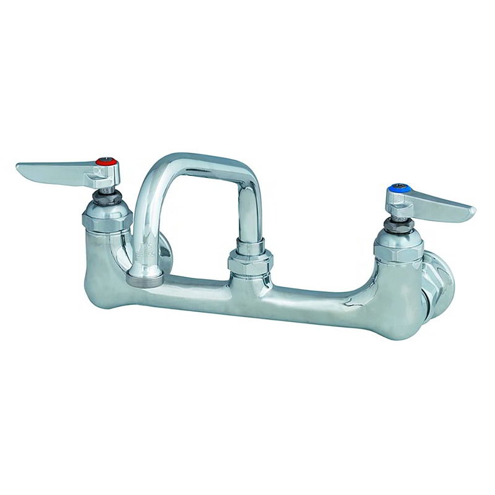 064-B0232EE Splash Mount Faucet - 6" Swing Spout, 8" Centers