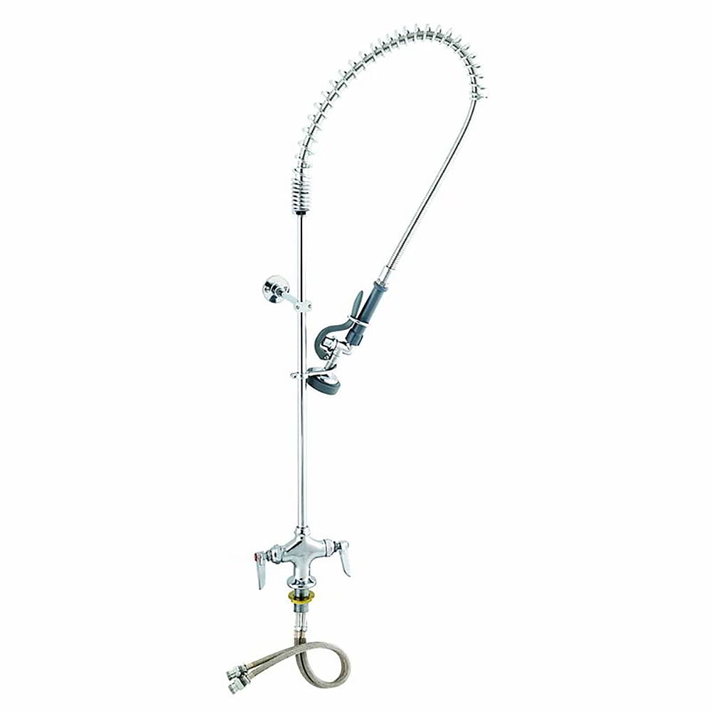 064-B0113B9 42"H Wall Mount Pre Rinse Faucet - 1.15 GPM, Base with Nozzle