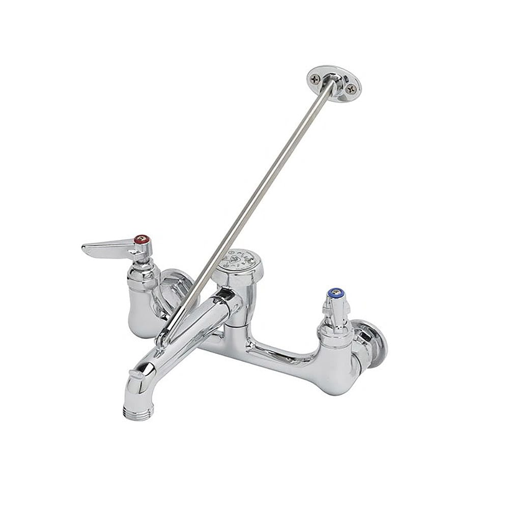 064-B0665POL Service Sink Faucet, Vacuum Breaker Nozzle, Polished Chrome, No Stops
