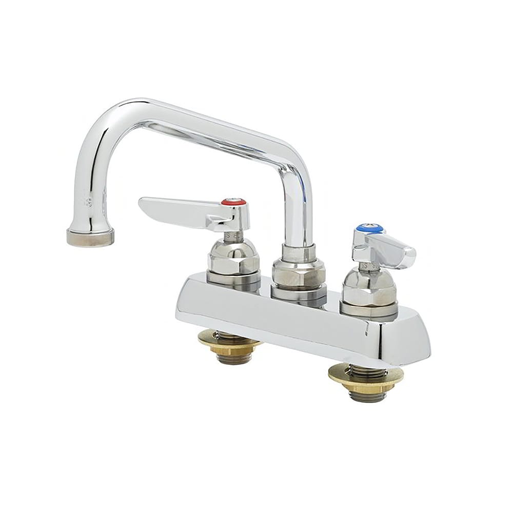 064-B1110 Deck Mount Faucet - 6" Swing Spout, 4" Centers