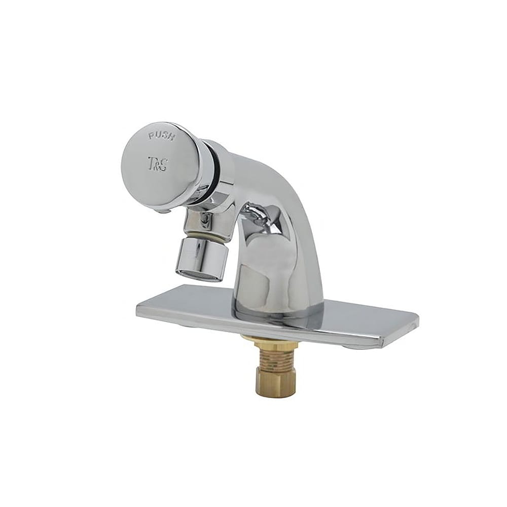 064-B0805VR Self Closing Faucet, Push Button, Heavy Duty, Vandal Proof Pins