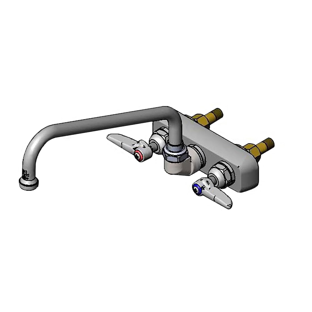 064-B1107 Splash Mount Faucet - 10" Swing Spout, 3 1/2" Centers