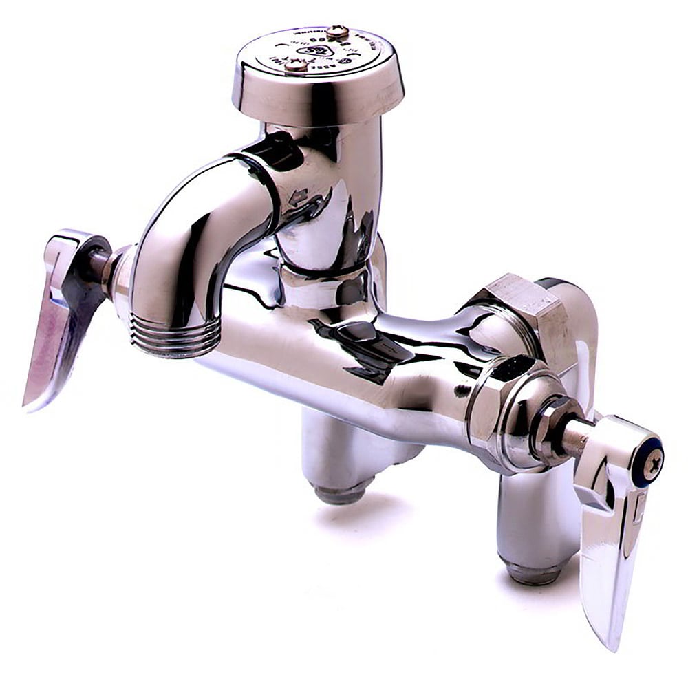 064-B0669POL Service Sink Faucet w/ Integral Stops & Vacuum Breaker, Polished