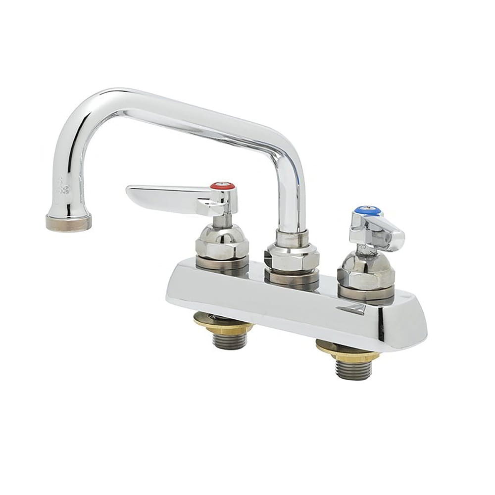 064-B1100 Deck Mount Faucet - 6" Swing Spout, 3 1/2" Centers