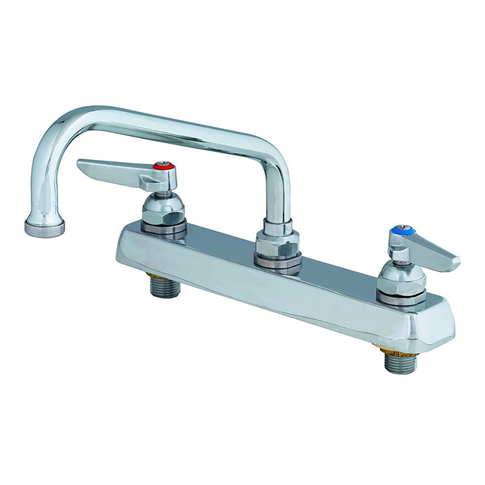 064-B1122 Deck Mount Faucet - 10" Swing Spout, 8" Centers