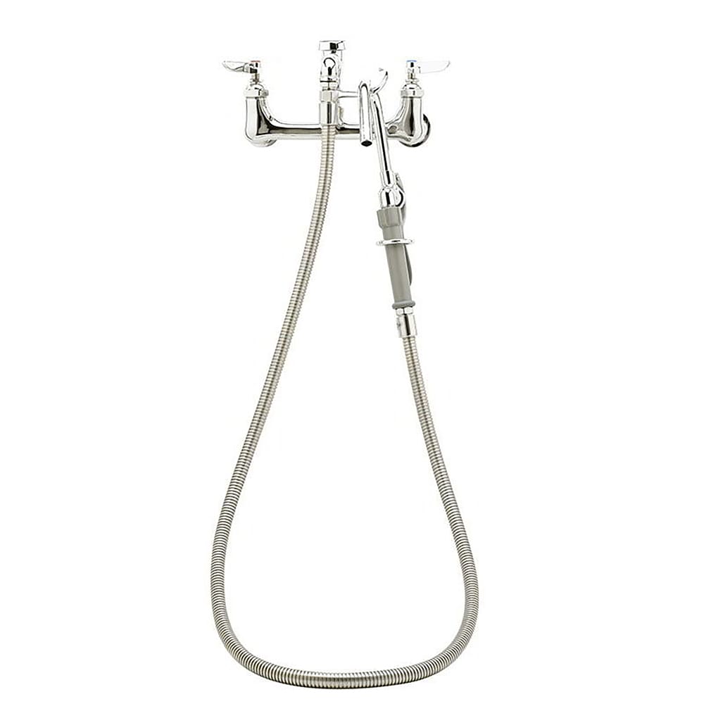 064-B2313 Pot Filler Faucet, Quick Disconnect Spray, Wall Hook