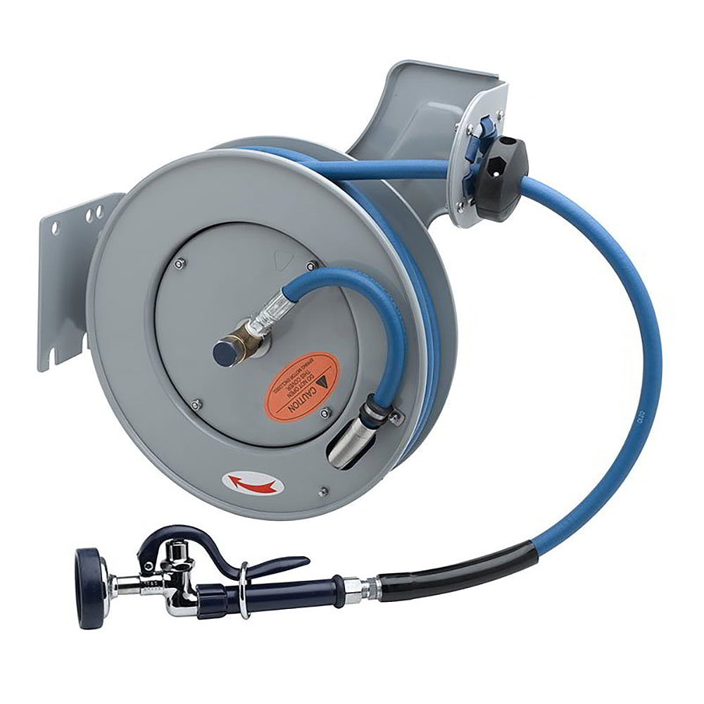 064-B723201 Hose Reel, 35' Hose, Open, 3/8" ID, Epoxy Coated Steel