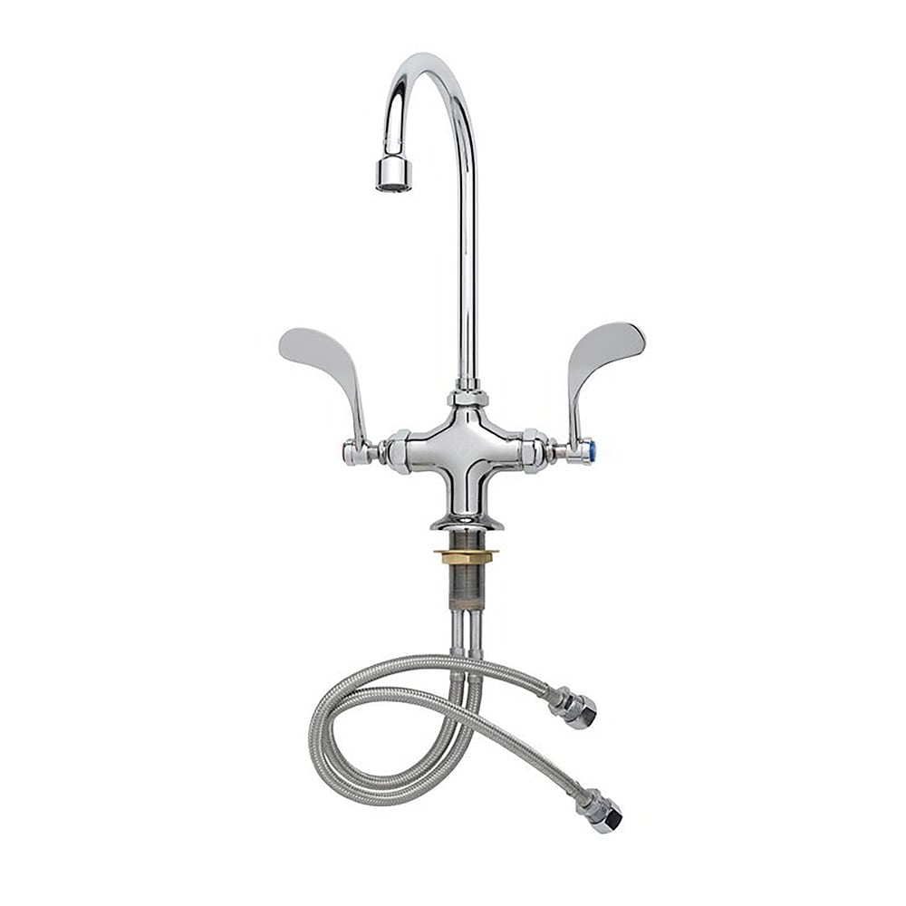 064-B0317 Faucet w/ 1 Hole, 4" Wrist Handles
