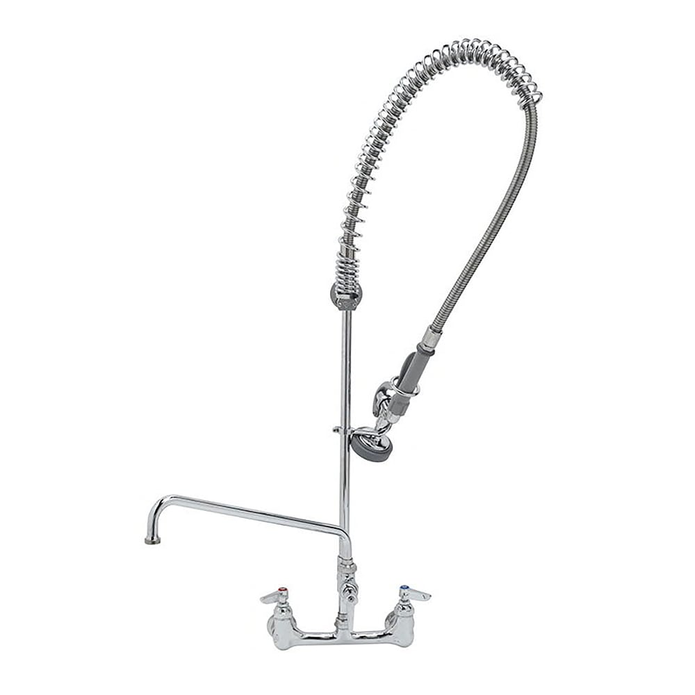 064-B2187 37 5/8"H Wall Mount Pre Rinse Faucet - 1 3/20 GPM, Base with Nozzle