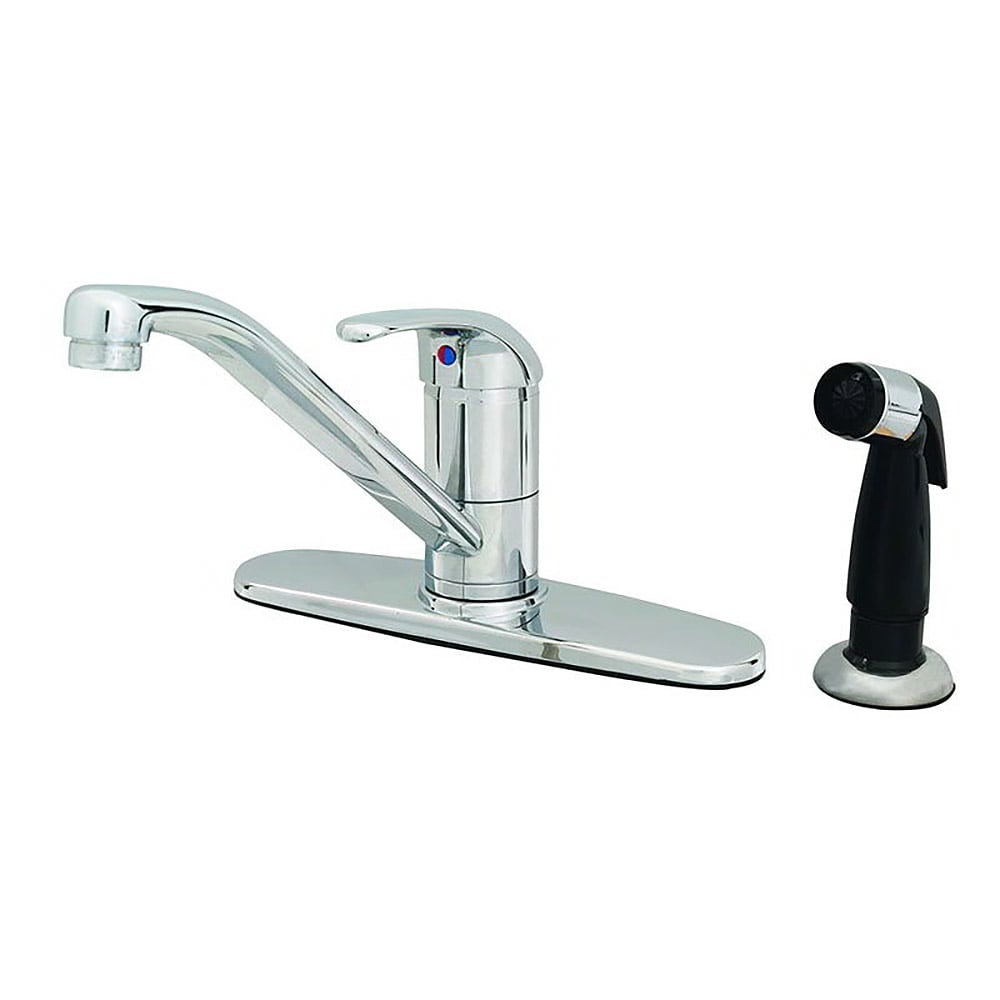 064-B2730 Deck Mount Faucet - 9" Spout, 8" Centers, Sidespray