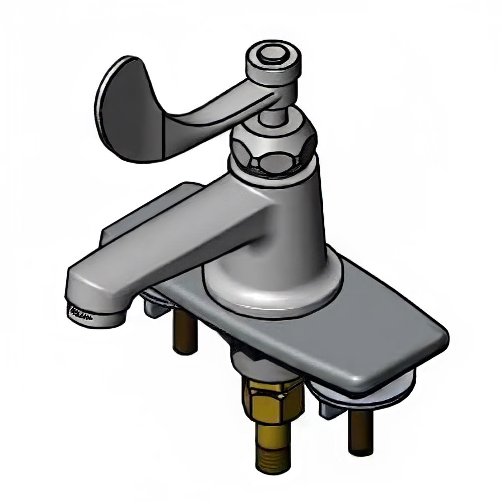 064-B2460 Deck Mount Lavatory Faucet w/ 4" Wrist Action Handle