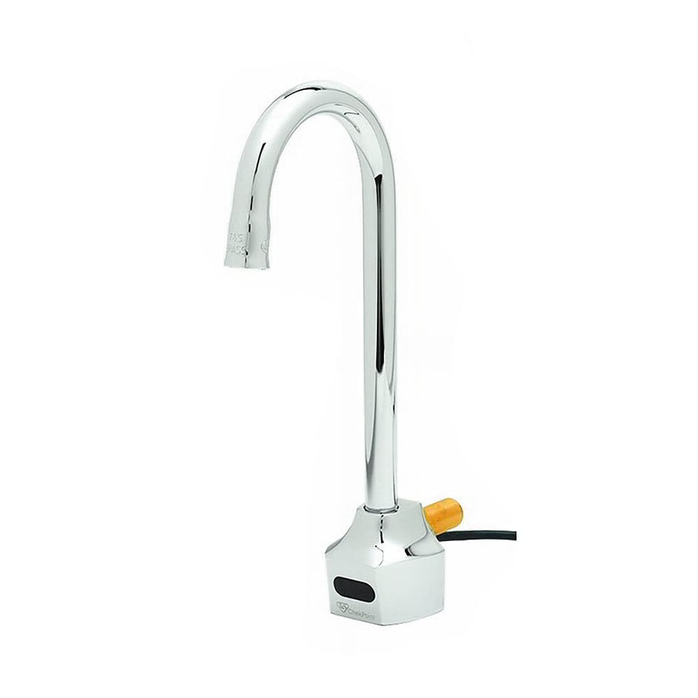 064-EC3101HG Wall Mount Electronic Faucet - Single Hole, Rigid Gooseneck, 100-240v/1ph