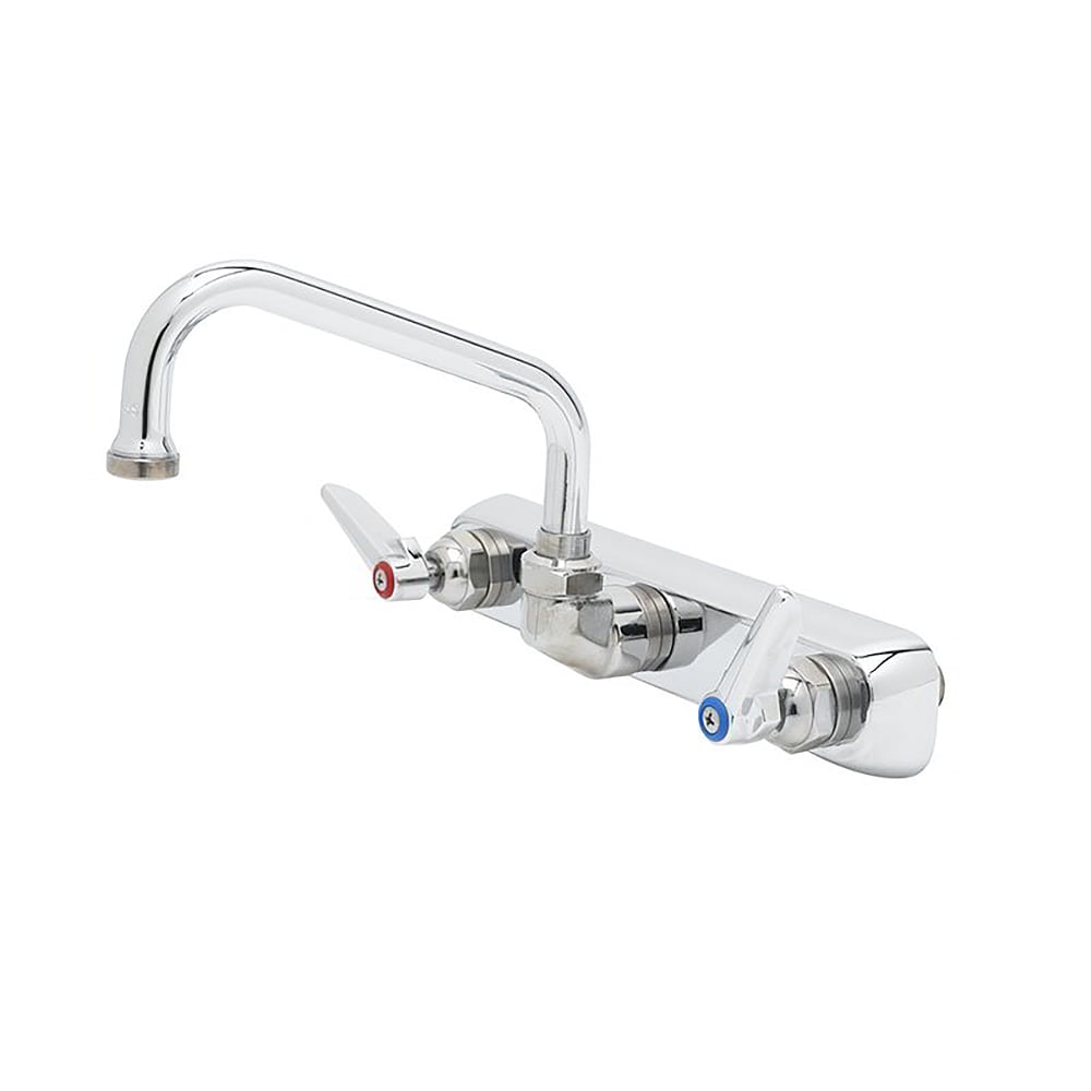 064-B1125 Splash Mount Faucet - 6" Swing Spout, 8" Centers