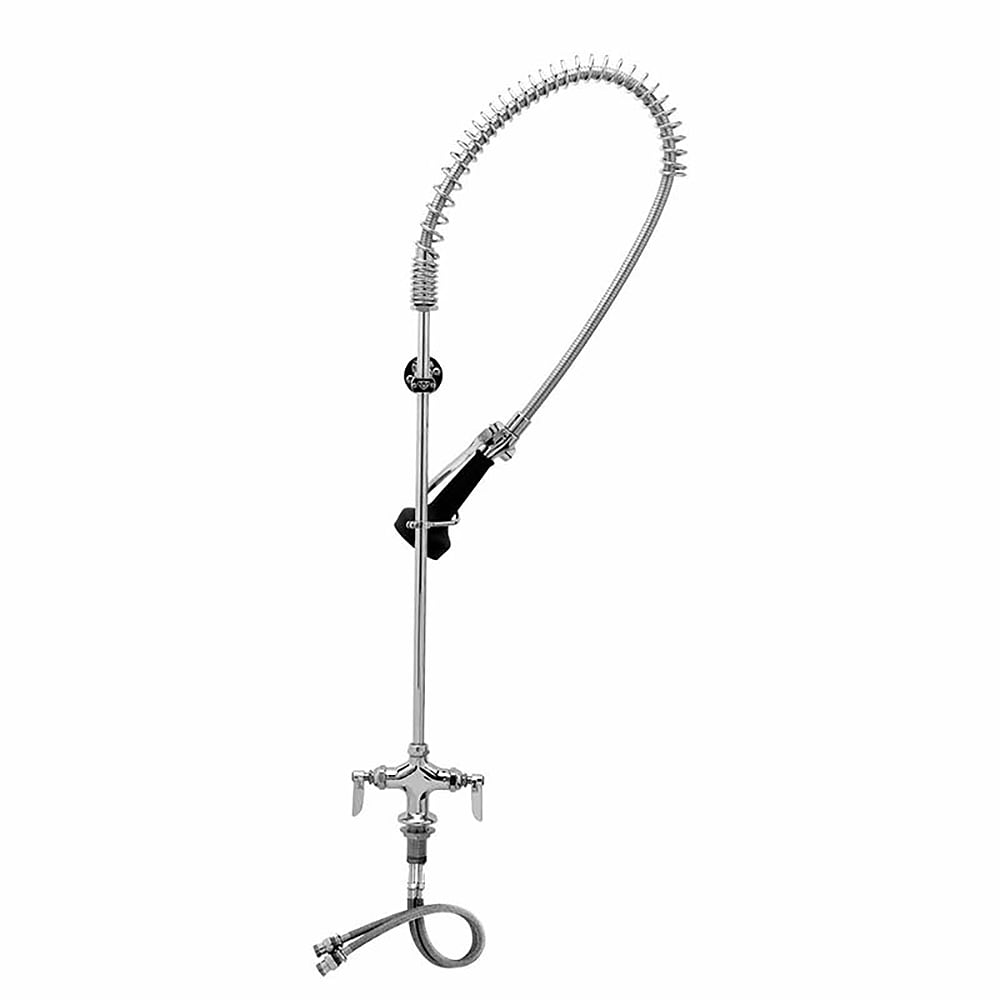 064-B0113B08C 42"H Wall Mount Pre Rinse Faucet - 13/20 GPM, Base with Nozzle