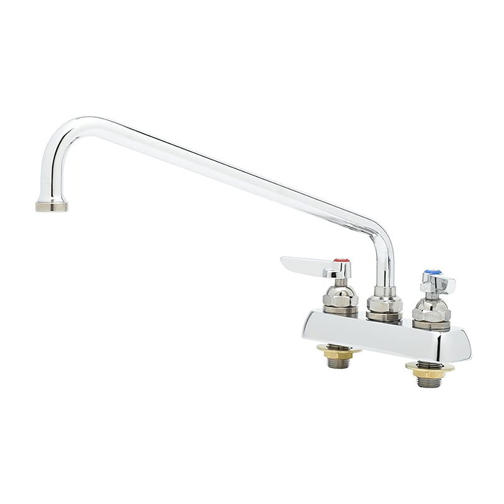 064-B1112 Deck Mount Faucet - 10" Swing Spout, 4" Centers