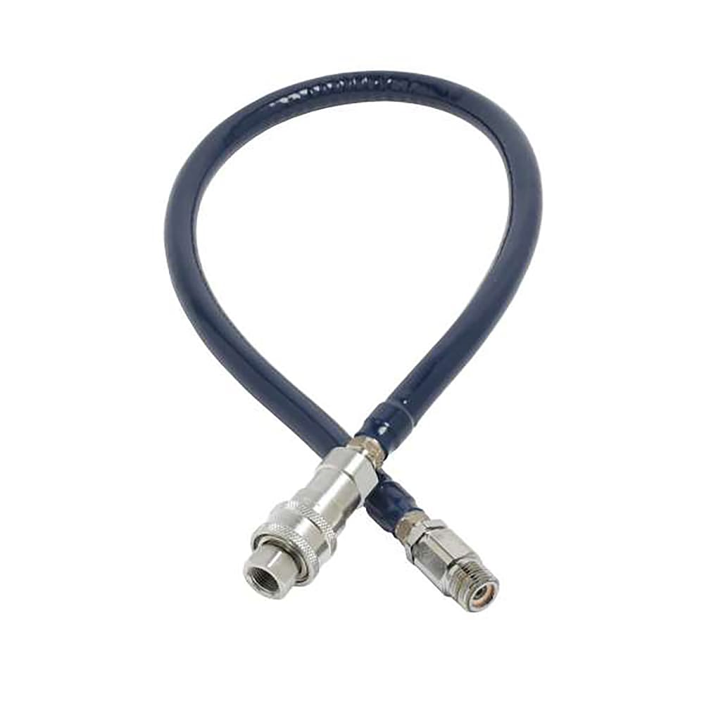 064-HW6C72 72" Water Connector Hose w/ Reverse Quick Disconnect - Stainless Steel, 1/2"...