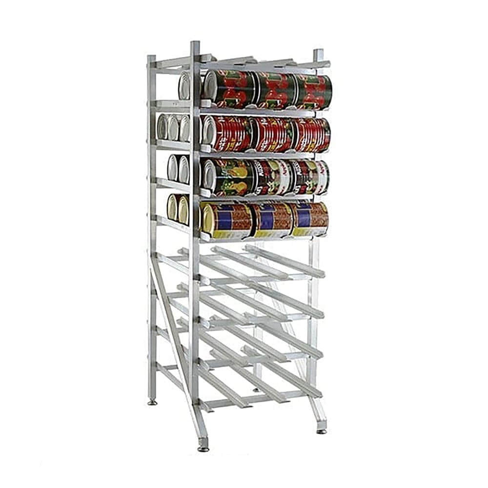 121-335 77 1/4"H Mobile Can Rack w/ (162) #10 or (216) #5 Capacity