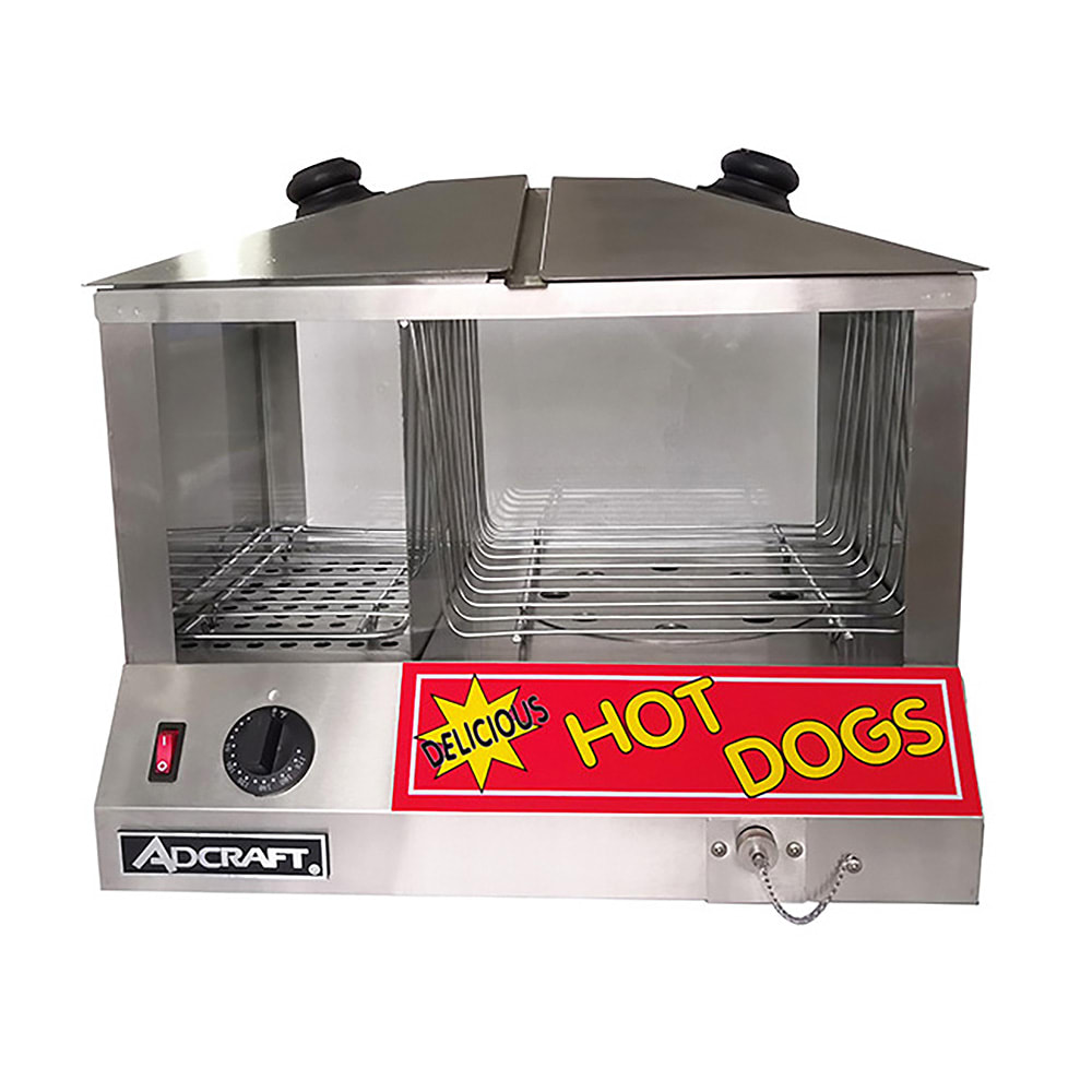 122-HDS1300W100 Hot Dog Steamer w/ (100) Hot Dog & (48) Bun Capacity, 120v