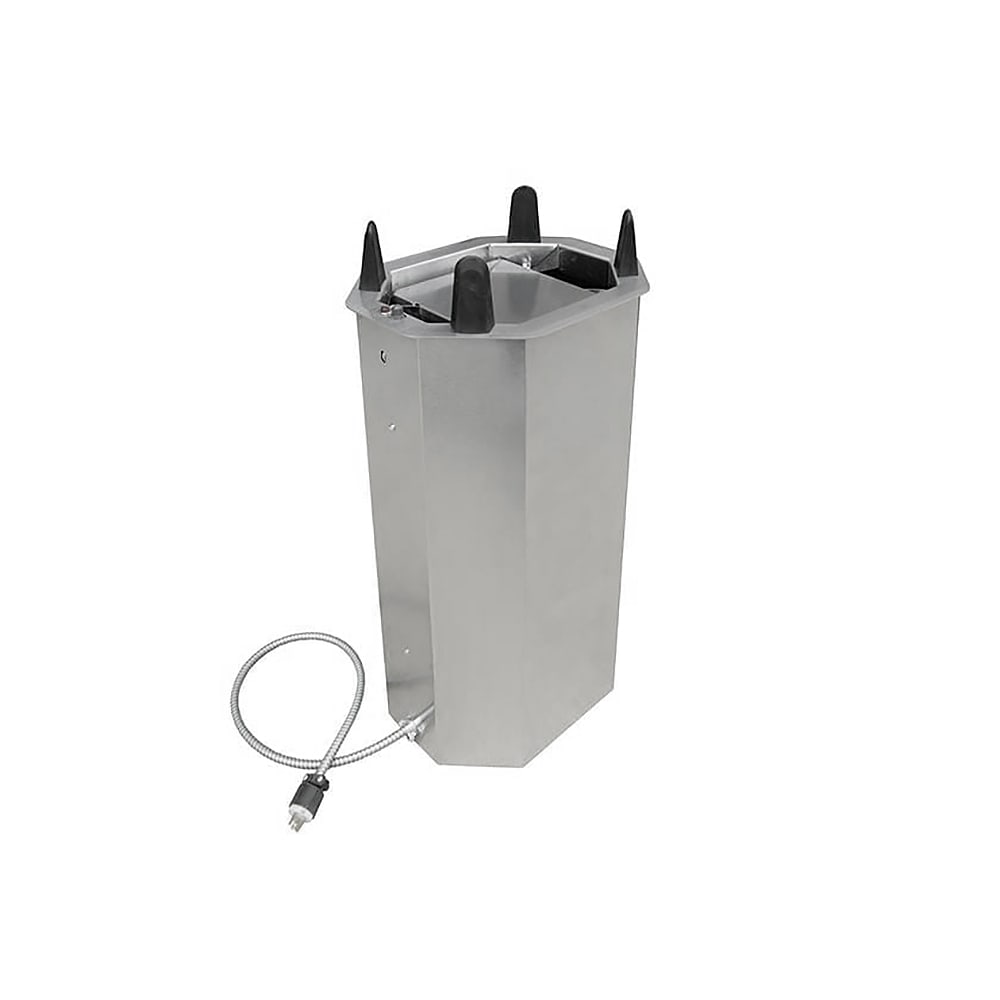 121-V6014 18" Heated Drop In Dish Dispenser for Oval Platters - Stainless, 120v