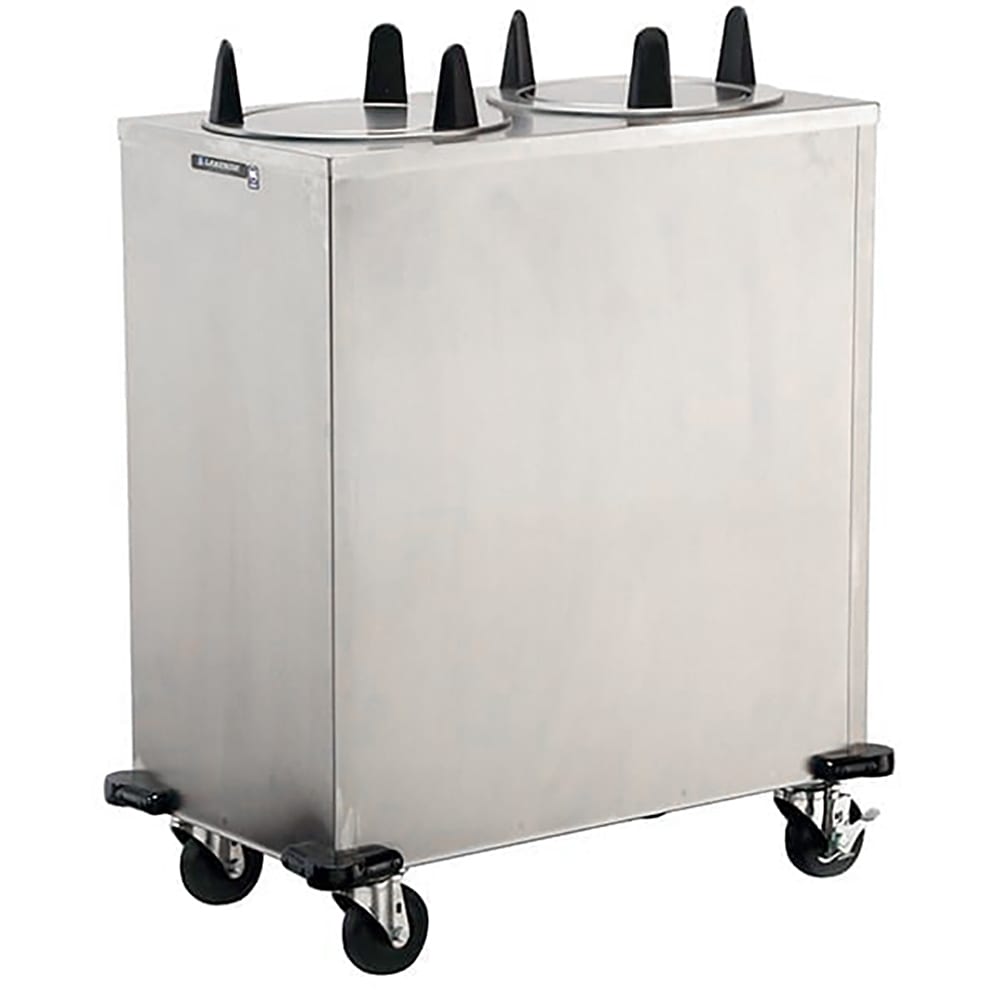 121-5210 32" Mobile Dish Dispenser w/ (2) Columns, Stainless