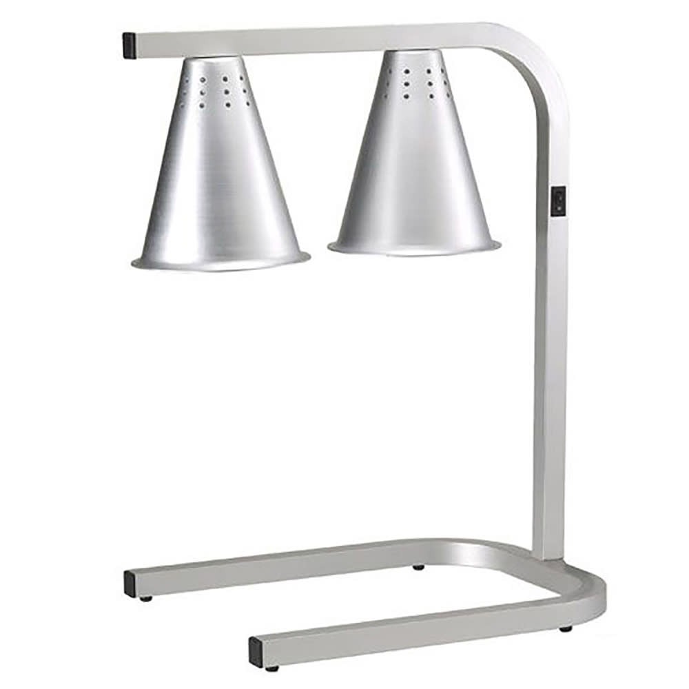 122-HL2 13 3/4" Countertop Heat Lamp w/ Adjustable Arm - 2 Bulb, Built In Toggle Switch, 120...