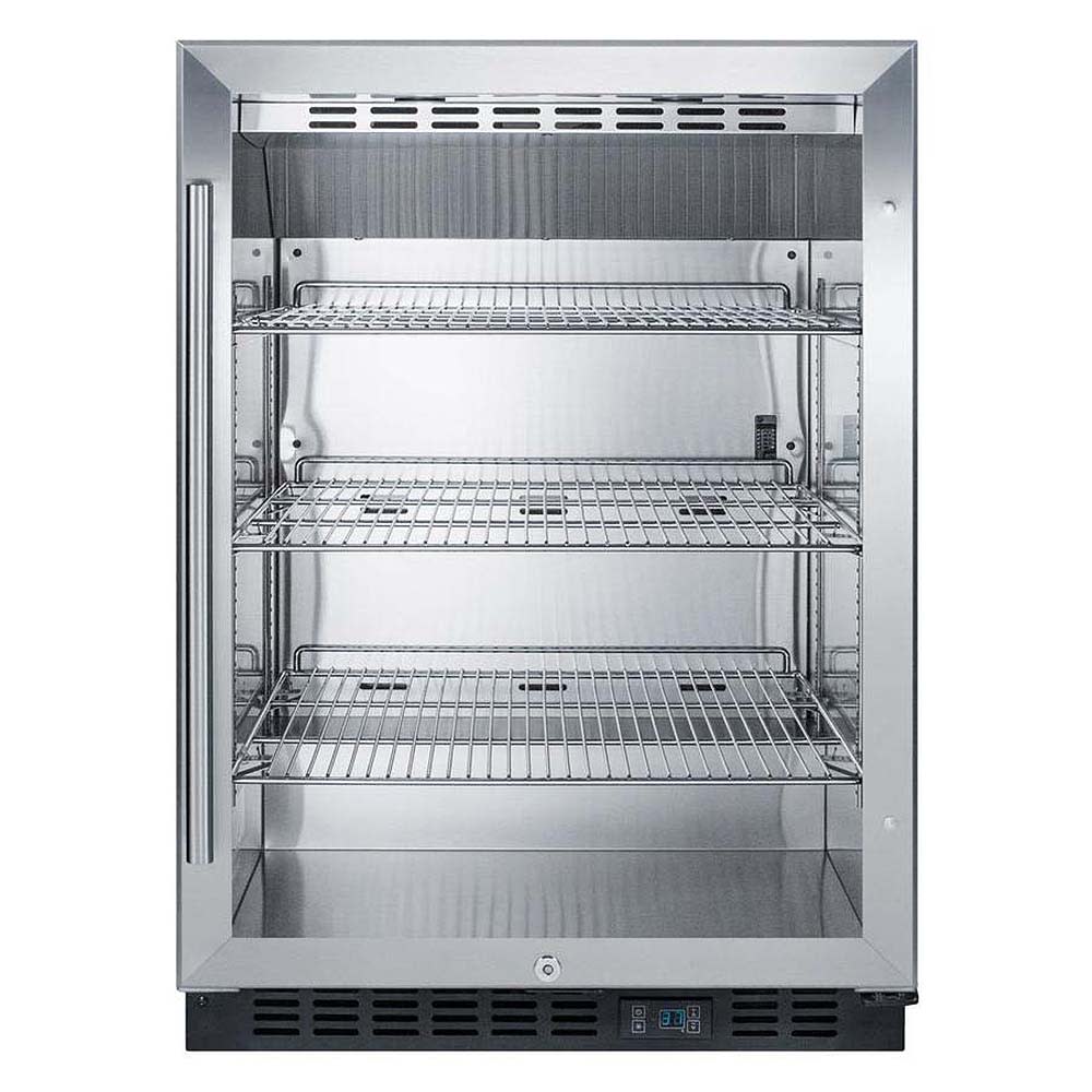 162-SCR610BLCSS 23 5/8" W Undercounter Refrigerator w/ (1) Section & (1) Door, 115v