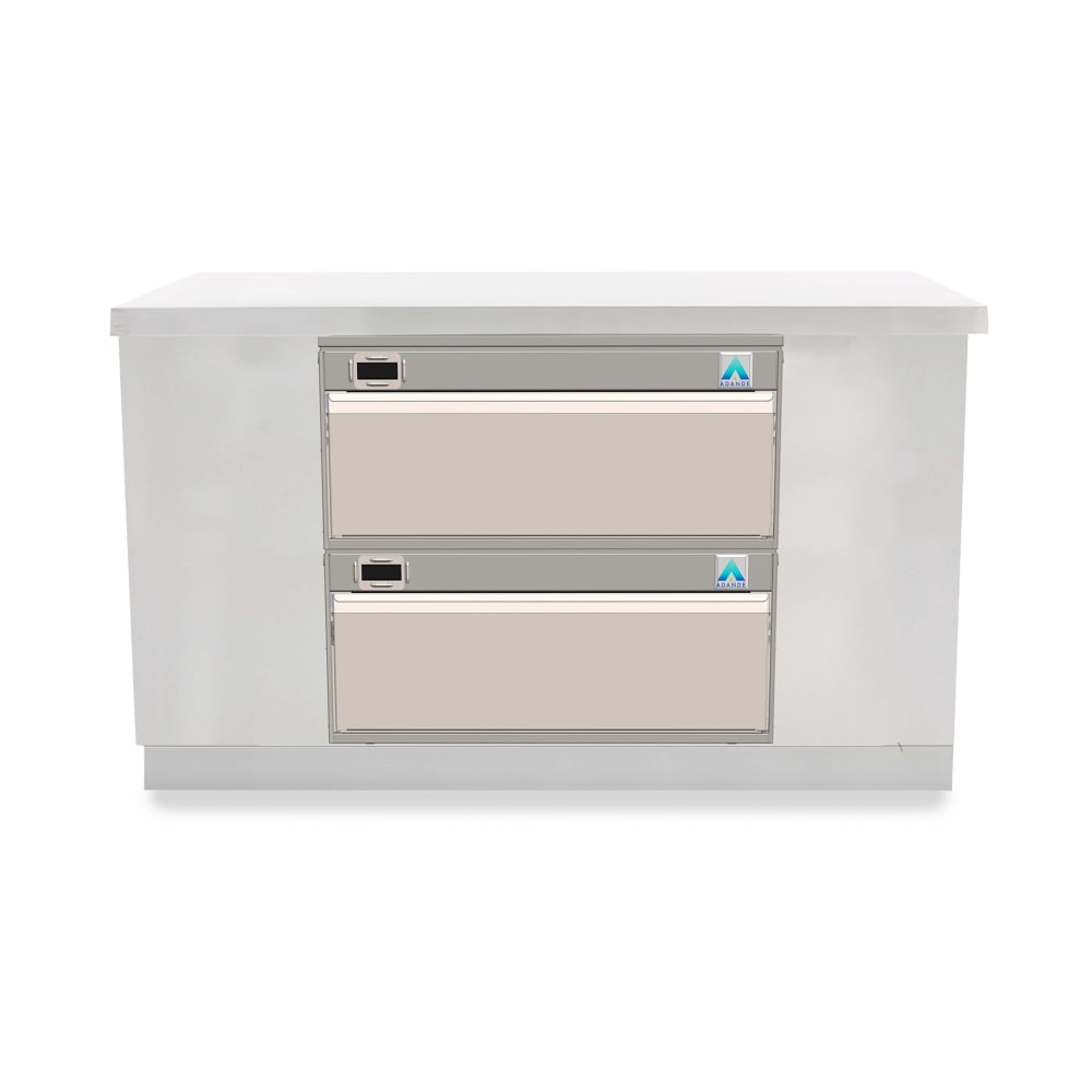 453-VCR2C 34 3/5" Built-In Undercounter Refrigerator/Freezer Combo w/ (2) Drawers - 120v