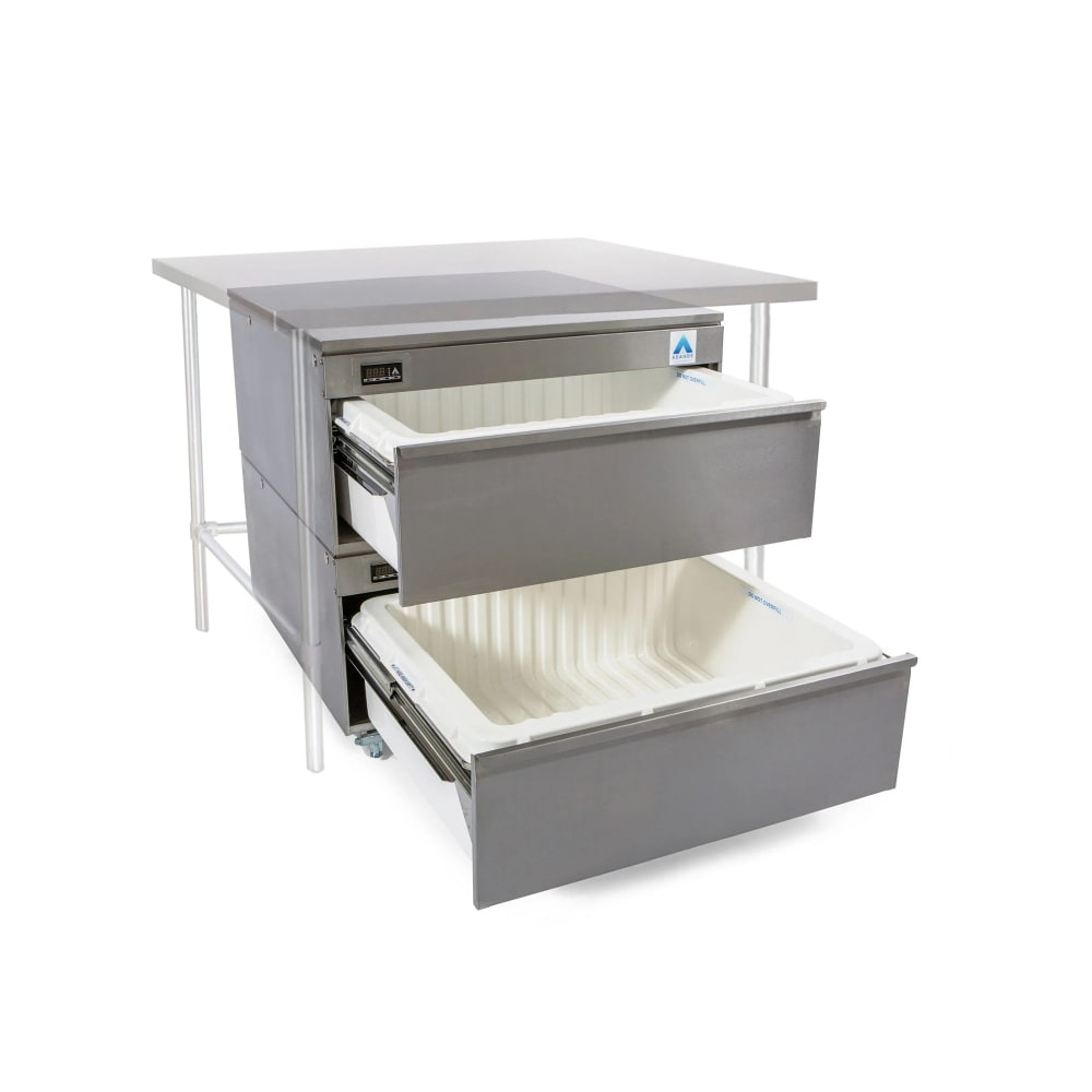 453-VCR2UC 34 3/5" Undercounter Refrigerator/Freezer Combo w/ (2) Drawers - 120v