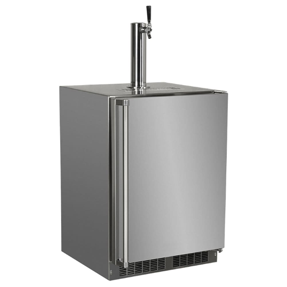 923-MOKR124SSA1A 24" Kegerator Beer Dispenser w/ (2) Keg Capacity - (1) Column, Silver, 115v