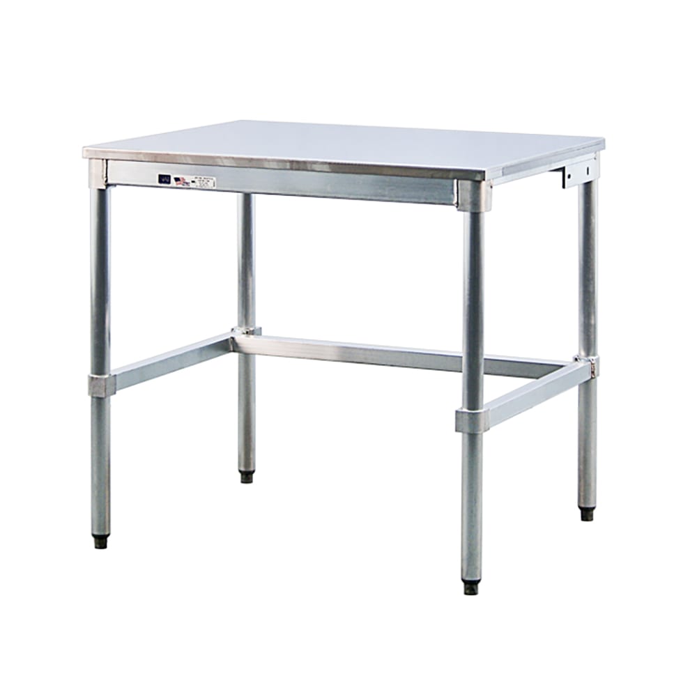 098-24SS84KD 84" 16 ga Work Table w/ 304 Series Stainless Flat Top