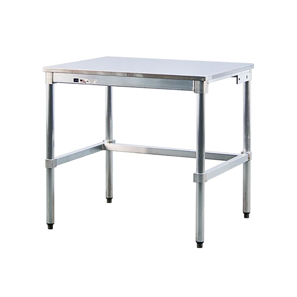 098-30SS48KD 48" 16 ga Work Table w/ 304 Series Stainless Flat Top