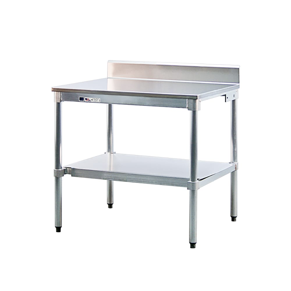 098-24US72KD Undershelf for Work Table w/ Knock Down Frame, 72" x 24", Aluminum