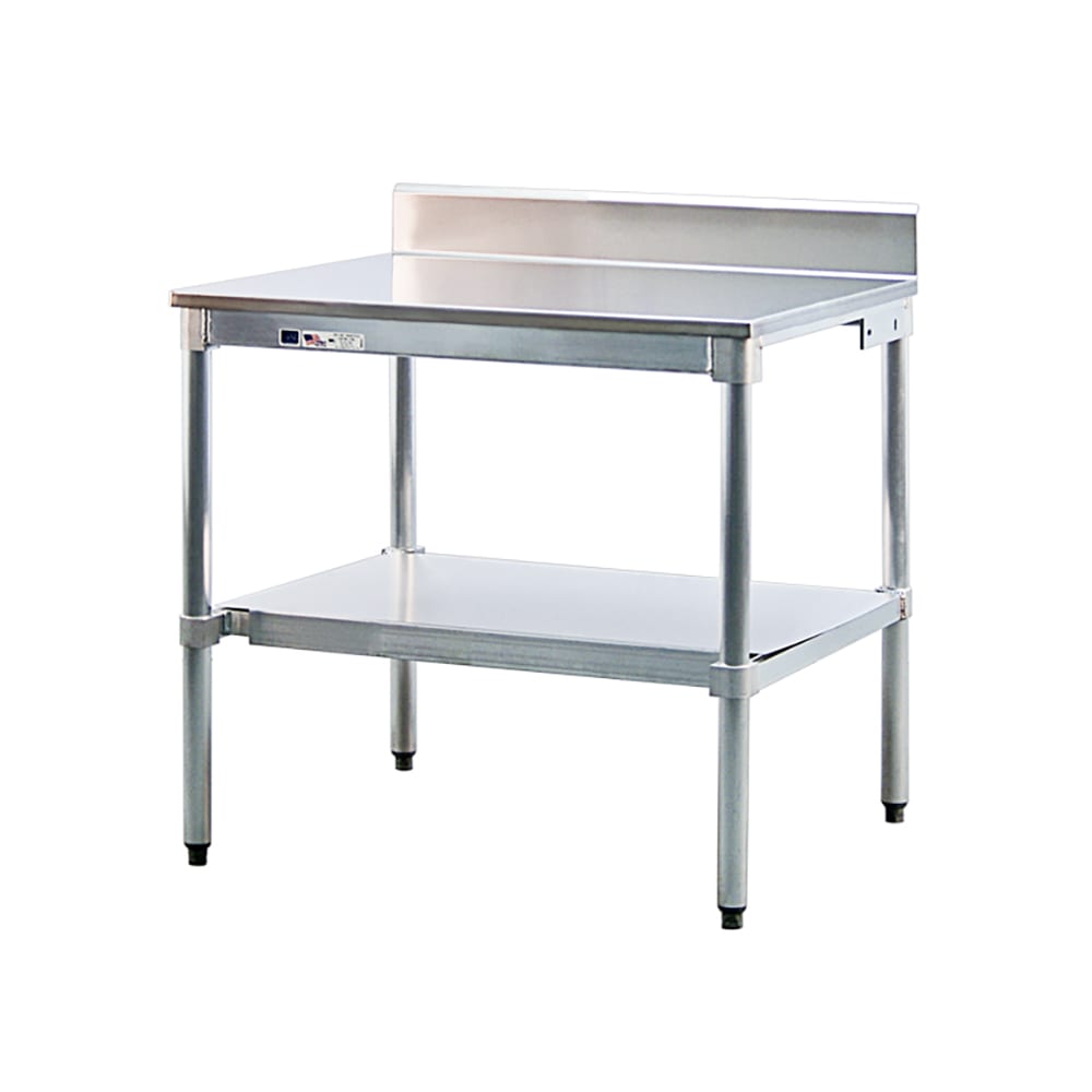 098-30US36KD Undershelf for Work Table w/ Knock Down Frame, 36" x 30", Aluminum