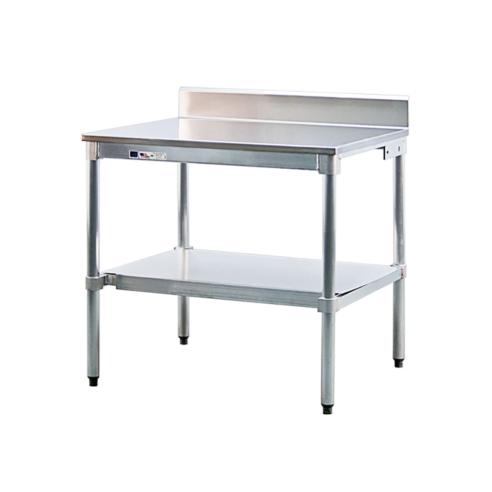 098-30US60KD Undershelf for Work Table w/ Knock Down Frame, 60" x 30", Aluminum