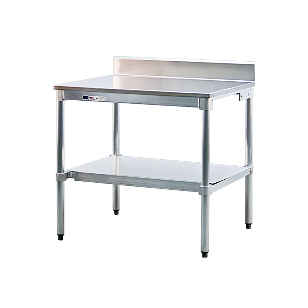 098-30US72KD Undershelf for Work Table w/ Knock Down Frame, 72" x 30", Aluminum